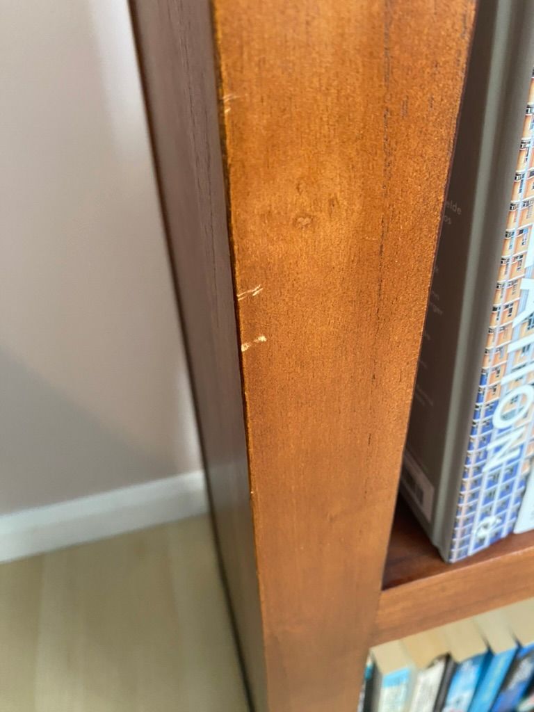 MUST SELL Solid Hardwood Shelving Unit –2m Tall