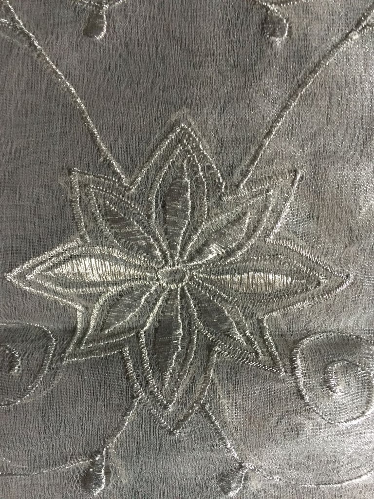 Silver Grey Table Runner. 70"x 13" approx 