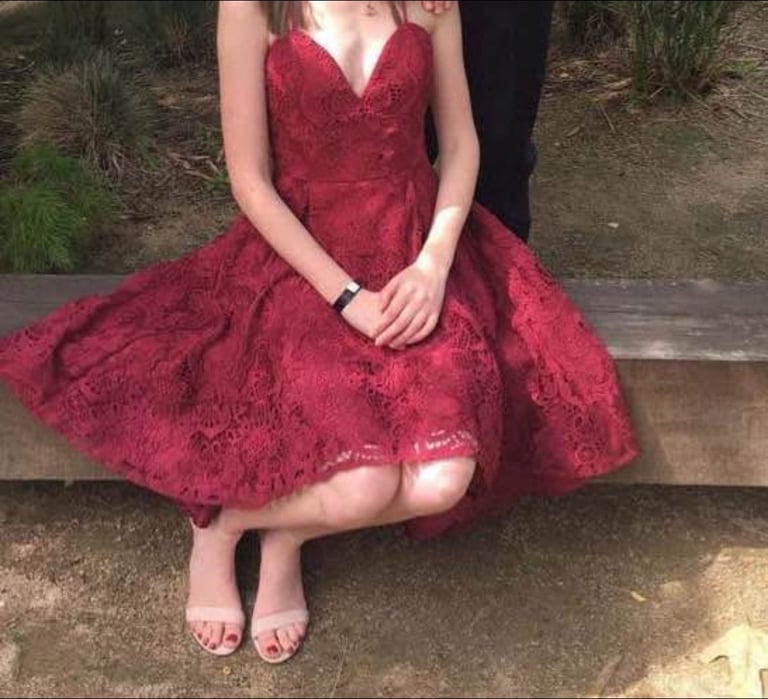 image for Red Lace Formal Dress