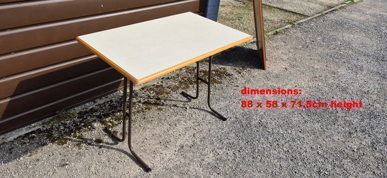 Folding freestanding camping table for camper caravan motorhome boat.