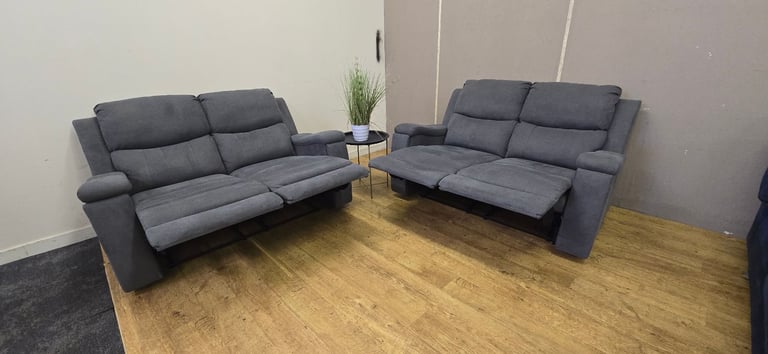 image for 2 x 2 SEATER RECLINER SOFA SET DELIVERY AVAILABLE