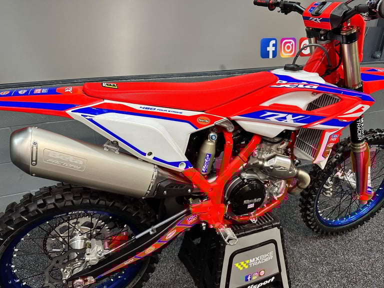 2025 BETA RX 450 MX - ZERO HOUR UNUSED BIKE - INCLUDES VAT - CRF SXF SX FC MC KX