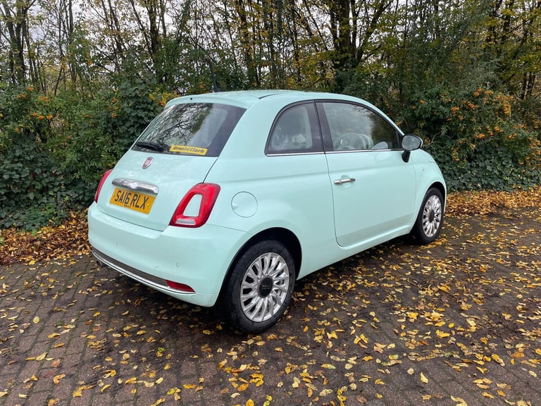 2016 Fiat 500 1.2 Lounge Euro 6 (s/s) 3dr HATCHBACK Petrol Manual