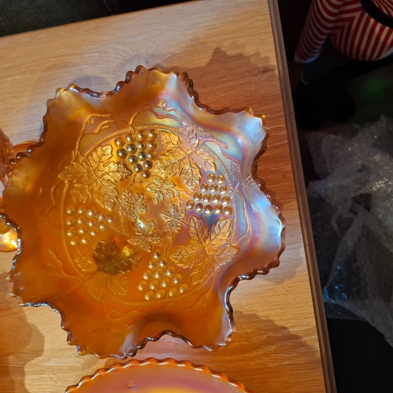 Carnival glass collection