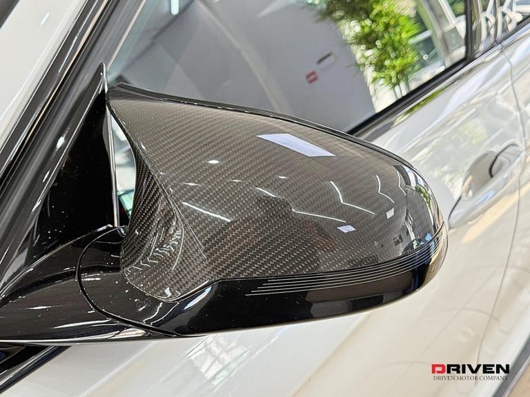 HUGE SPEC! BMW M3 3.0 BiTurbo DCT 4DR SALOON + CARBON + RED LTHR + FREE&nbsp;DELIVERY