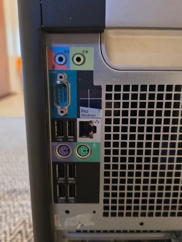 Dell Precision Tower 7810, Intel Xeon Hexa Core, 24GB RAM DDR4, GTX 970 4GB, SSD, HDD, Windows 11