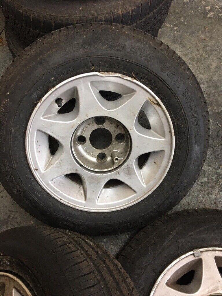 Ford Capri 13 alloys tyres x 4 all hold air size 205/60R/86h