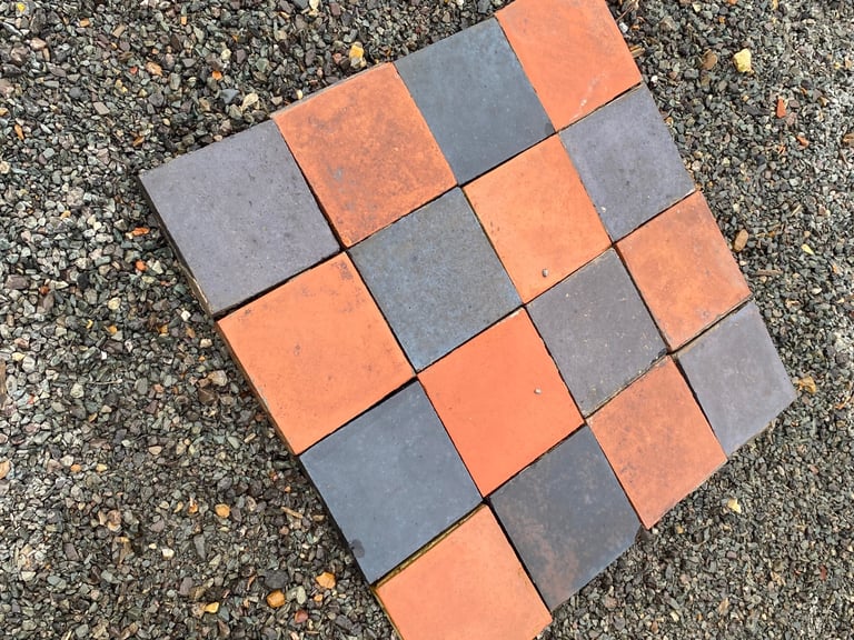 Quarry tiles 6x6x1” Victorian original reclaimed 