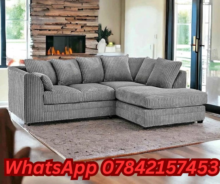 image for stylish Corner L shape sofa 2+3 seater Sofa With Cushion 