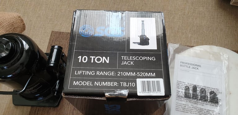 Sgs 10 tonne low lifting telescoping jack