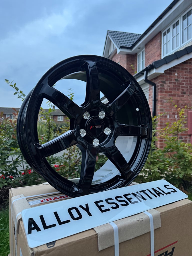 18” Velocity VC5 Alloy Wheels in Gloss Black - VW, Seat, Skoda, Audi, Mercedes etc