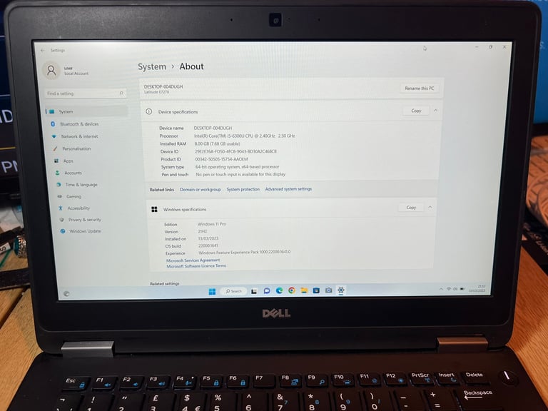 UltraFast 8GB i5 Dell HD Laptop 128GB SSD,Window11,office,Lightup⌨️