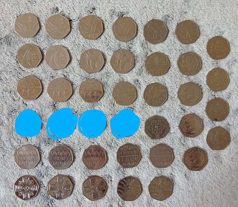 image for 50p coin collection 