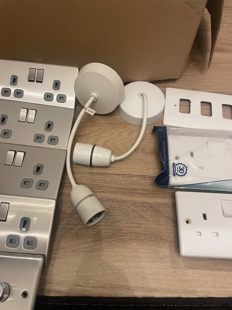 image for Light switches and fittings job lot £15 