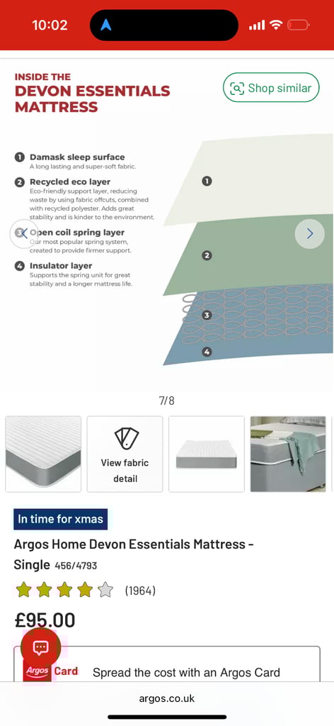 2x Single Mattresses 