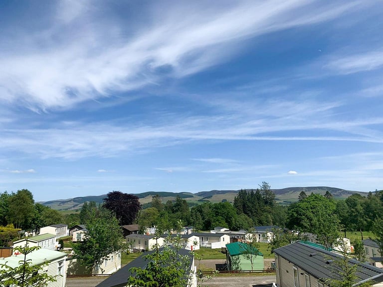 STATIC CARAVAN FOR SALE IN SCOTLAND MOFFAT NEAR GLASGOW DUMFRIES AYRSHIRE EDINBURGH CARLISLE