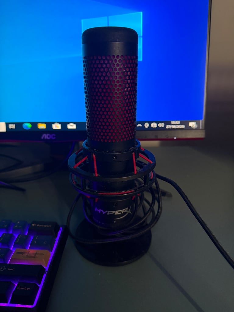 HyperX quadcast microphone