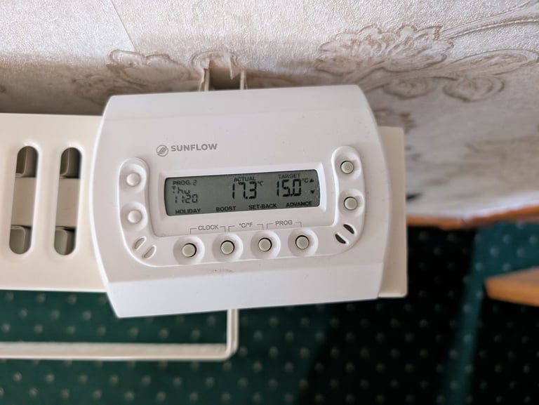 9 x Sunflow electric radiators with digital controls