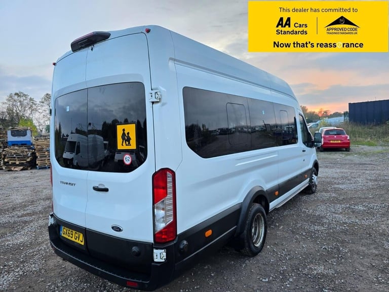 2019 Ford Transit 2.0 460 EcoBlue Trend RWD L4 High Roof Euro 6 (s/s) 5dr (17 Seat, DRW) Minibus ...