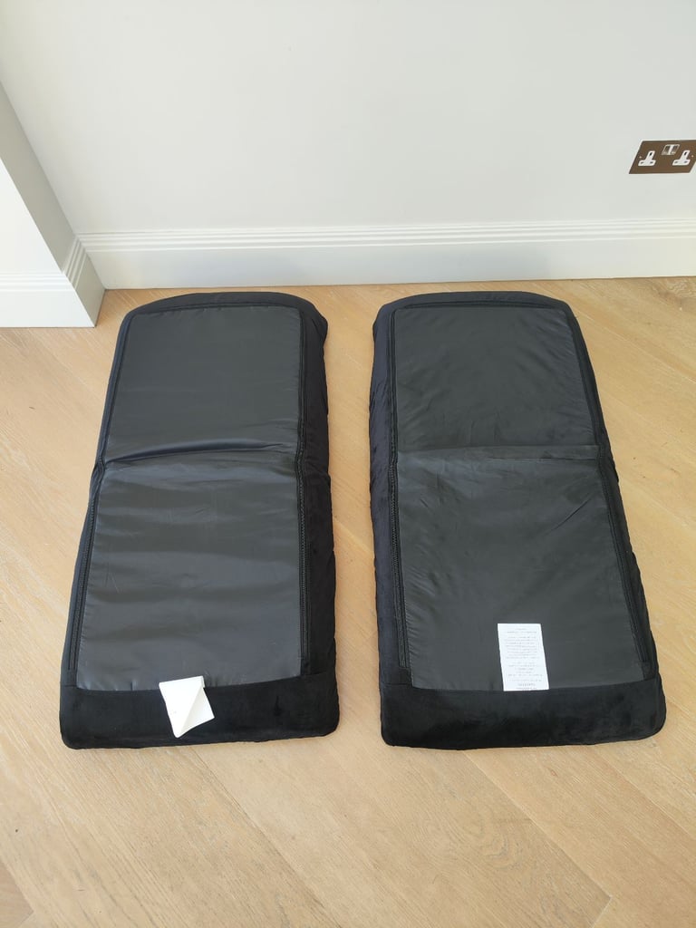 2 x Adjustable Black Floor Chairs