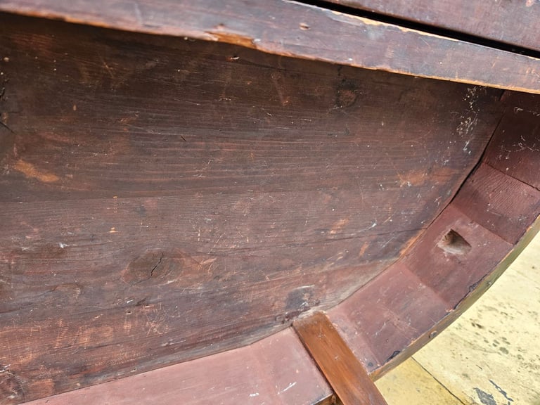 Georgian Mahogany Antique"D" Shaped Card Table Circa 1800