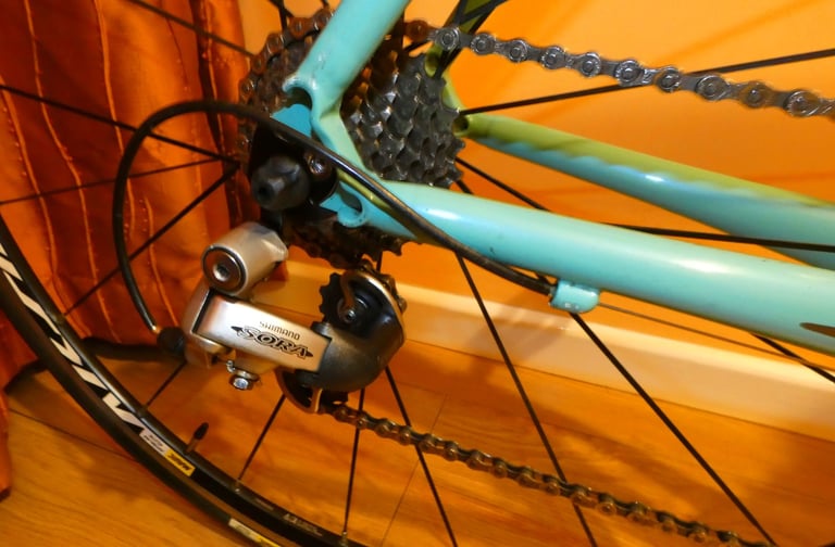 Bianchi road bike.