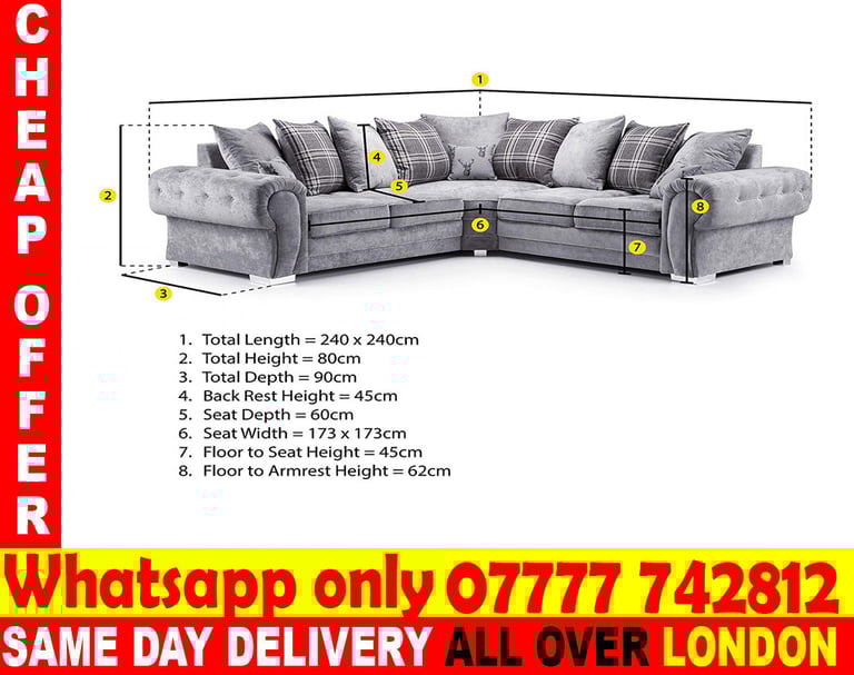  L Shape sofa 3 seater and 2 seater (QGK