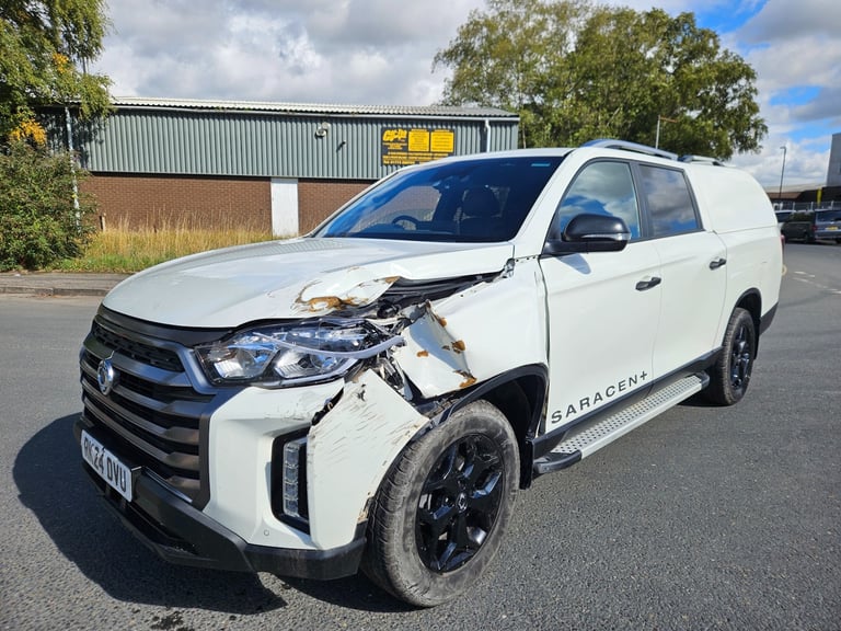 2024 24 KGM MUSSO 2.2 Double Cab Pick Up LWB Saracen Plus Auto Damaged Salvage