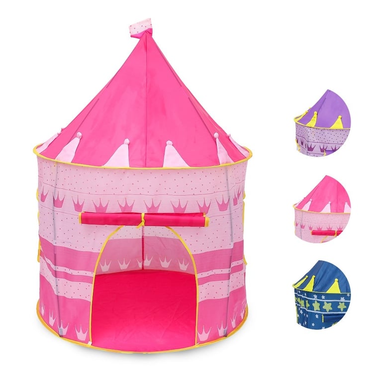 YASMIN Princess Castle Play Tent Best for Indoors and Outdoors 135 x 105 x 85 cm - Pink