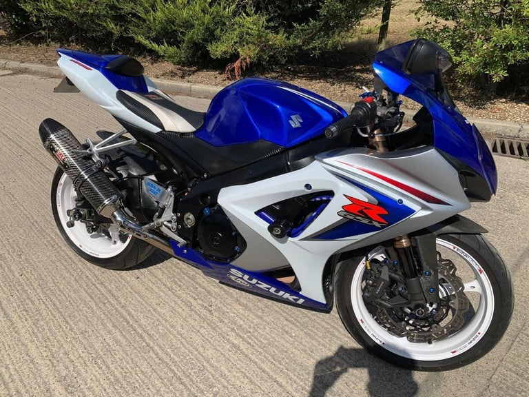 2008 08 SUZUKI GSXR 1000 K8 GSXR1000 SUPER SPORT BLUE  WHITE HPI CLEAR