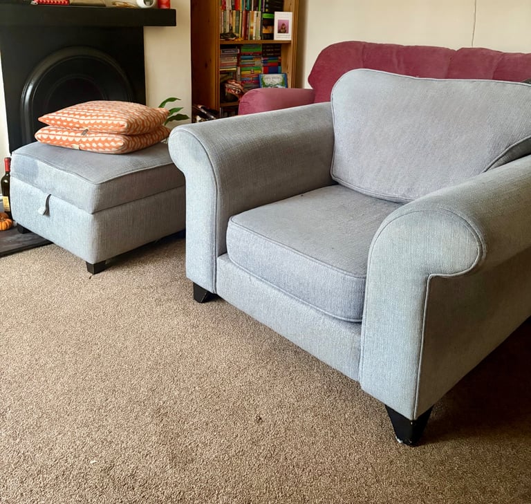 image for Free DFS armchair and poofe