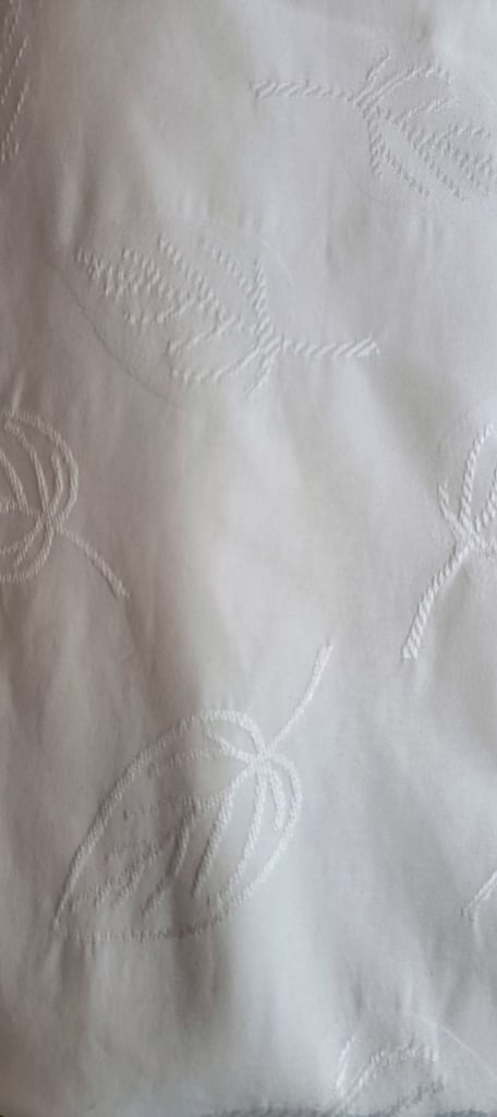 Cream pencil pleat curtains 66x72