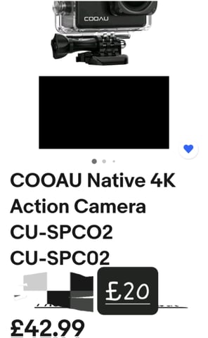 Cooau 4k cheap action camera