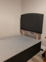 Grey Divan Single Bed(mattress if needed)