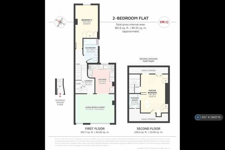 2 bedroom flat in Cavendish Road, London, SW12 (2 bed) (#2661578)