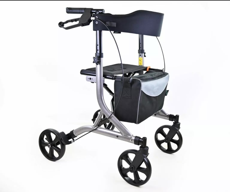 image for Komfi Rider Zoom Ultra Lightweight Rollator with seat 4 wheel walker