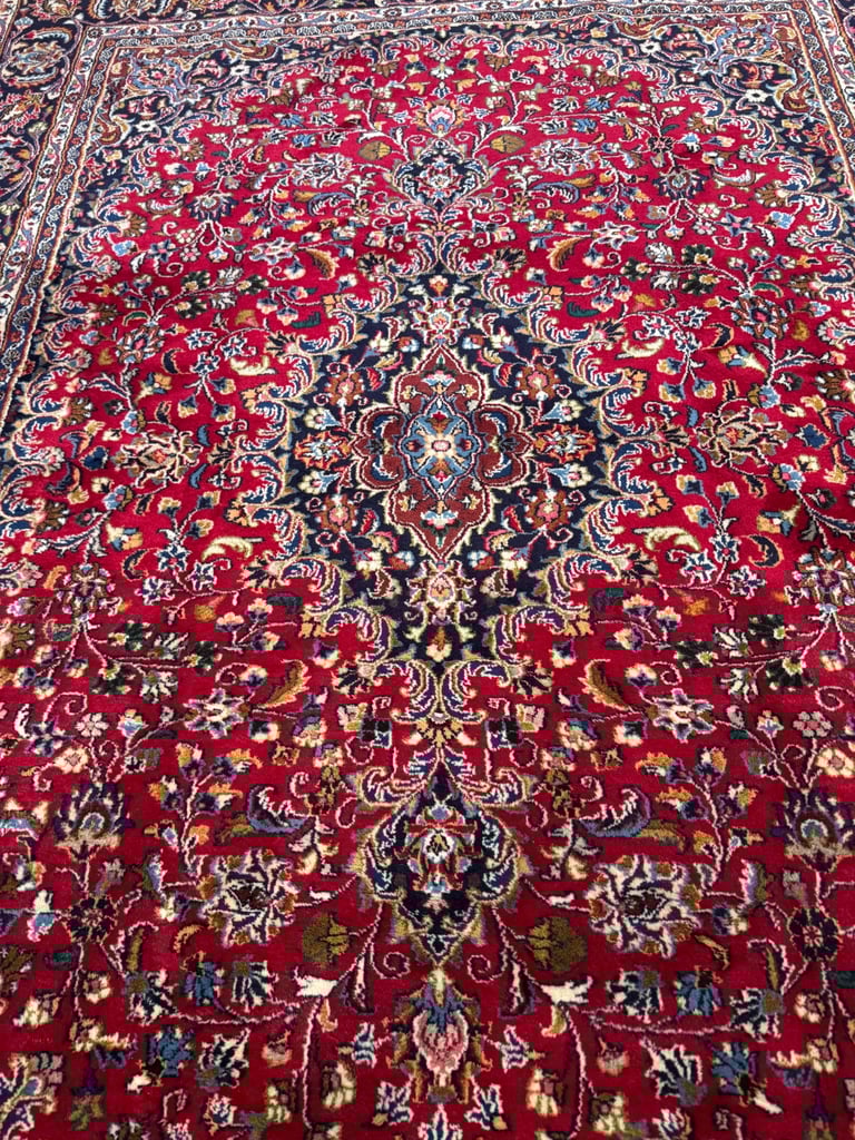 Extra large handmade Persian mashad rug 350 x 250 cm