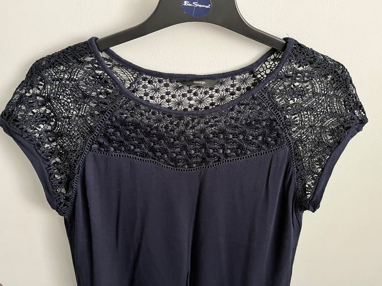 Navy L/S Top