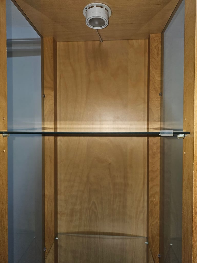 Display Cabinet with 3 Tier Glass shelves 