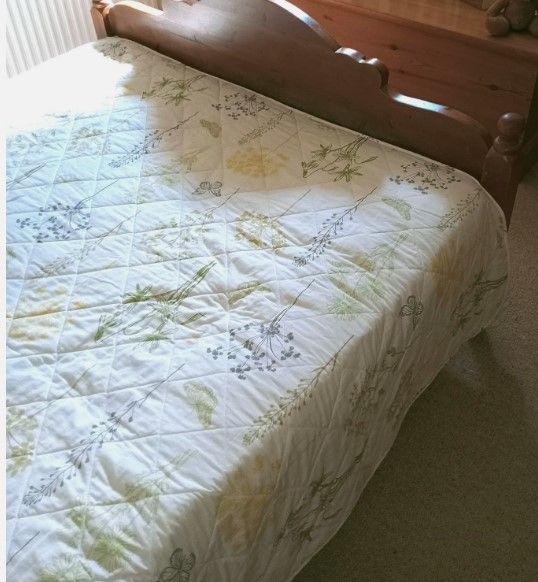 A Waxed Pine King Size Bed