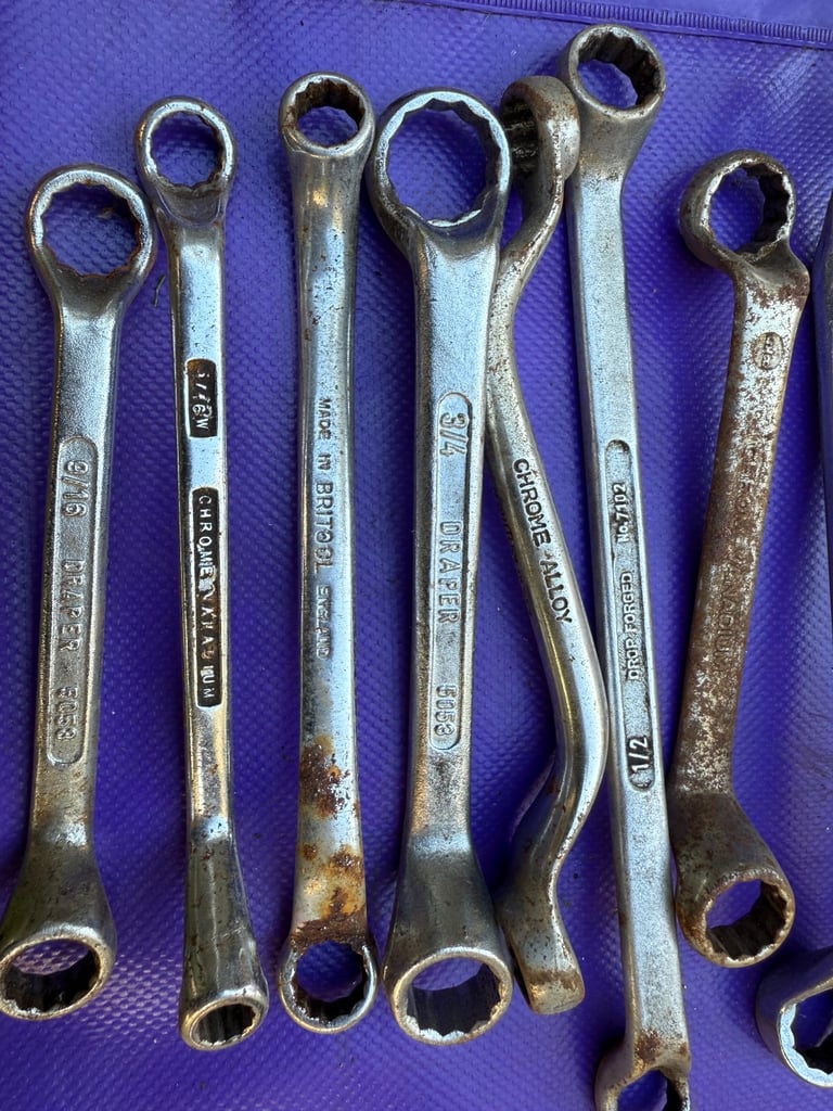 40-Piece Combination Spanners Tools Garage Mechanic's Motor DIY Retro Hand Tools
