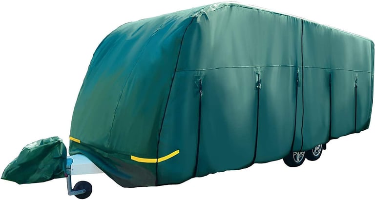 Maypole Premium Green 4-Ply Caravan Cover ◦ Fits caravans 4.1-5m (14-17′) £85