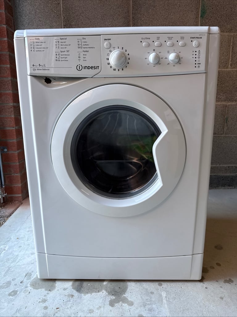 Indesit Ecotime IWDC 65125 UK N 6kg Washer Dryer - White