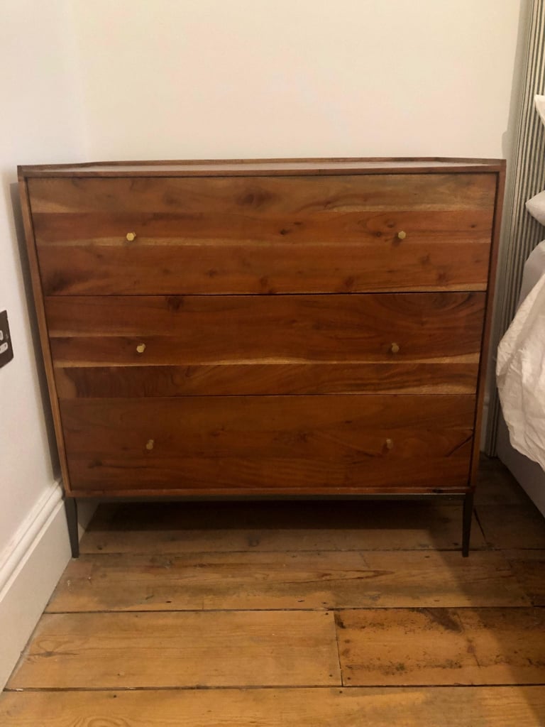 image for Swoon “Connecticut” solid acacia chest of drawers
