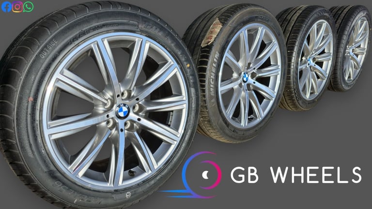 BMW Style 684 18" Alloy Wheels Genuine 5 6 Series G30 G31 G32 G33 6874441