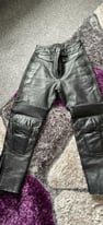 Ladies genuine leather bike trousers size 10