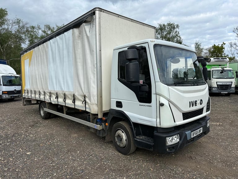 Iveco Eurocargo 75E16 2018 68 7.5 ton curtains side tail lift auto EURO 6