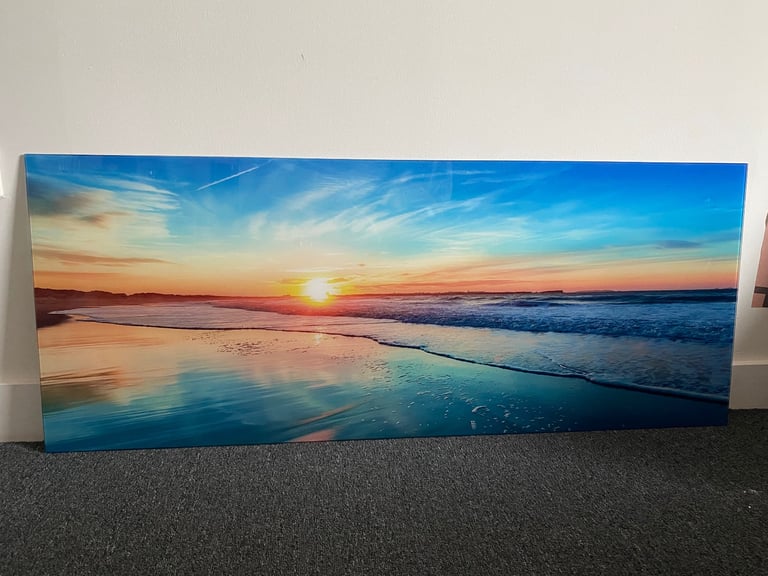 image for Sunset over Sea Glass Print Ready to Hang