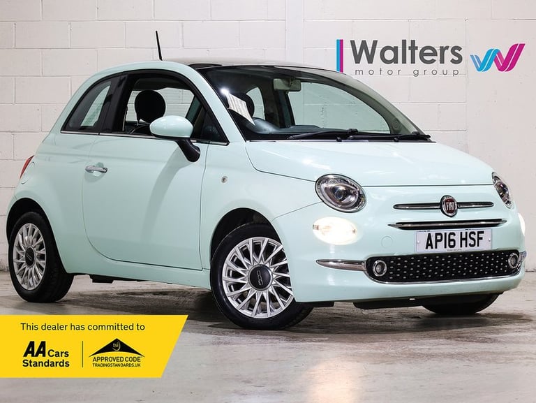 2016 Fiat 500 1.2 Lounge 3dr HATCHBACK PETROL Manual