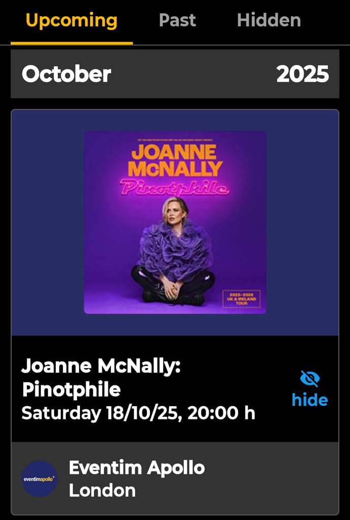 image for Joanne McNally tickets x 2